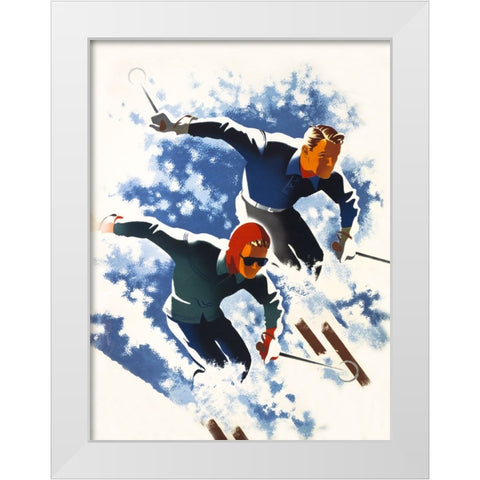 Jantzen by Binder White Modern Wood Framed Art Print by Print Collection