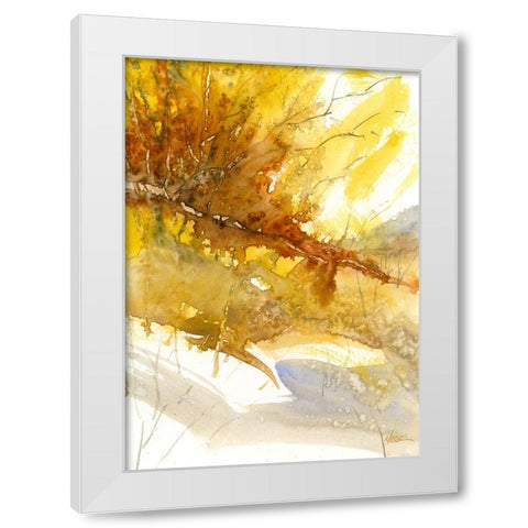 Morning White Modern Wood Framed Art Print by Randy Noble Fine Art