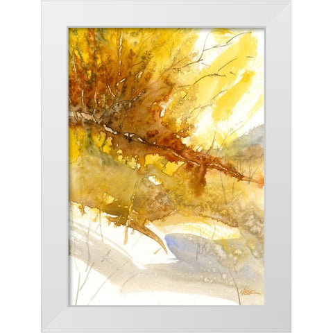 Morning White Modern Wood Framed Art Print by Randy Noble Fine Art