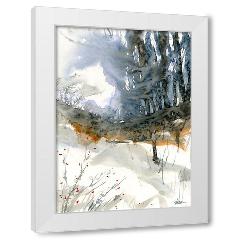 Taylor Ridge White Modern Wood Framed Art Print by Randy Noble Fine Art