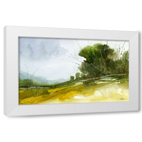 Walkers Valley White Modern Wood Framed Art Print by Randy Noble Fine Art
