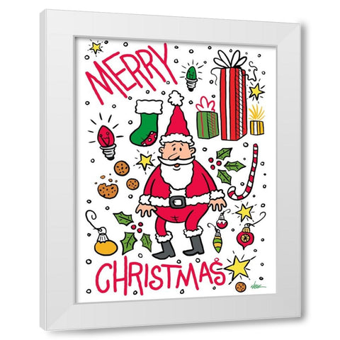 Holiday Joys White Modern Wood Framed Art Print by Randy Noble Fine Art