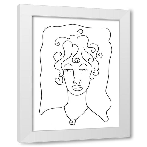 Outline 1 White Modern Wood Framed Art Print by Randy Noble Fine Art