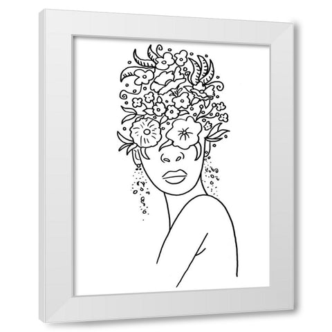 Outline 3 White Modern Wood Framed Art Print by Randy Noble Fine Art