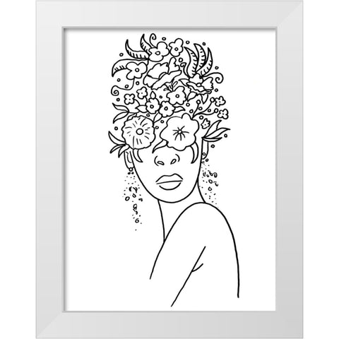 Outline 3 White Modern Wood Framed Art Print by Randy Noble Fine Art