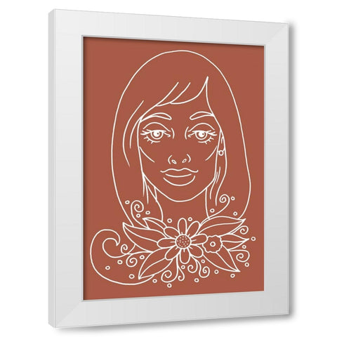 Outline 4 White Modern Wood Framed Art Print by Randy Noble Fine Art