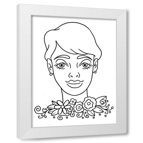 Outline 5 White Modern Wood Framed Art Print by Randy Noble Fine Art