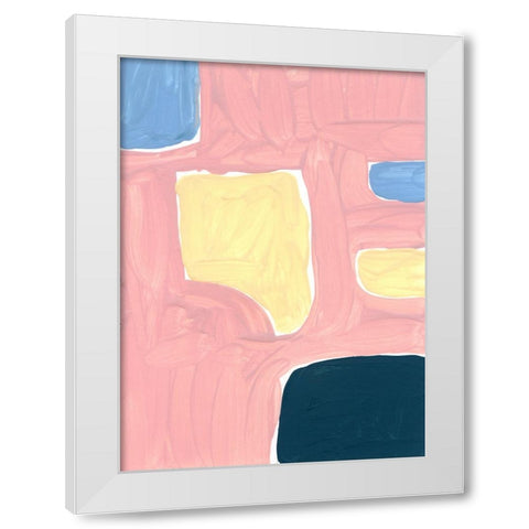 Pastel Palette 2 White Modern Wood Framed Art Print by Randy Noble Fine Art