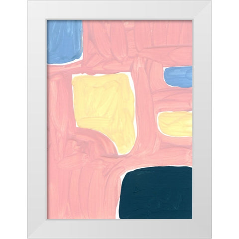 Pastel Palette 2 White Modern Wood Framed Art Print by Randy Noble Fine Art