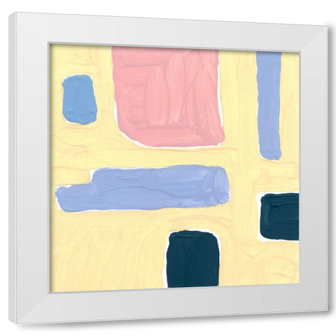 Pastel Palette 3 White Modern Wood Framed Art Print by Randy Noble Fine Art
