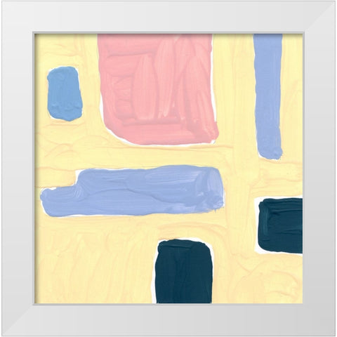 Pastel Palette 3 White Modern Wood Framed Art Print by Randy Noble Fine Art