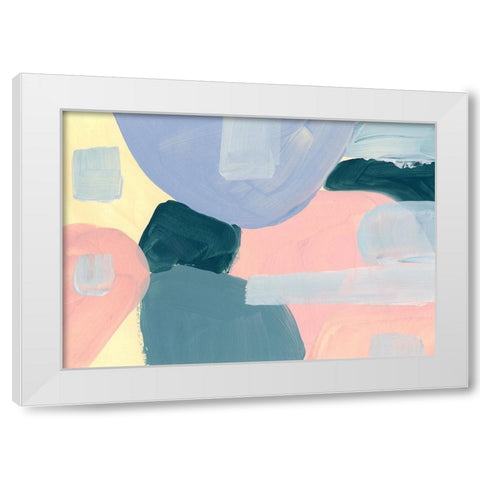 Pastel Palette 4 White Modern Wood Framed Art Print by Randy Noble Fine Art