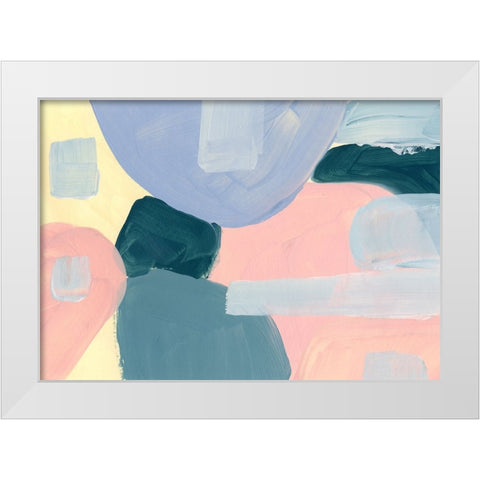 Pastel Palette 4 White Modern Wood Framed Art Print by Randy Noble Fine Art