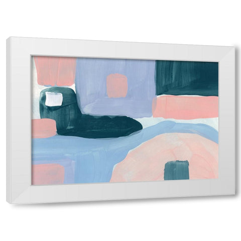 Pastel Palette 5 White Modern Wood Framed Art Print by Randy Noble Fine Art