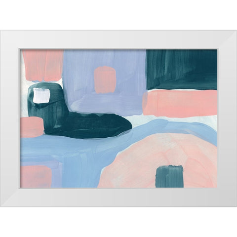 Pastel Palette 5 White Modern Wood Framed Art Print by Randy Noble Fine Art
