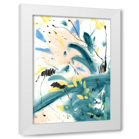 Pastel Palette 6 White Modern Wood Framed Art Print by Randy Noble Fine Art