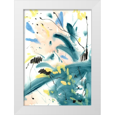 Pastel Palette 6 White Modern Wood Framed Art Print by Randy Noble Fine Art