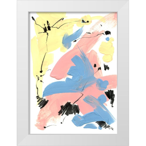 Pastel Palette 7 White Modern Wood Framed Art Print by Randy Noble Fine Art