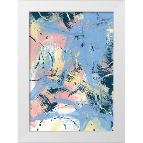 Pastel Palette 11 White Modern Wood Framed Art Print by Randy Noble Fine Art
