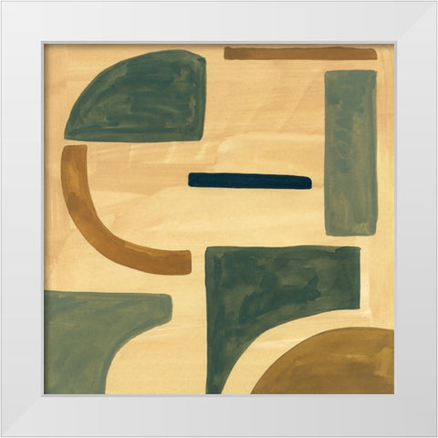 Bohemian Abstract2 White Modern Wood Framed Art Print by Randy Noble Fine Art