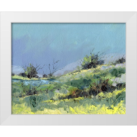 Lee Pond White Modern Wood Framed Art Print by Randy Noble Fine Art