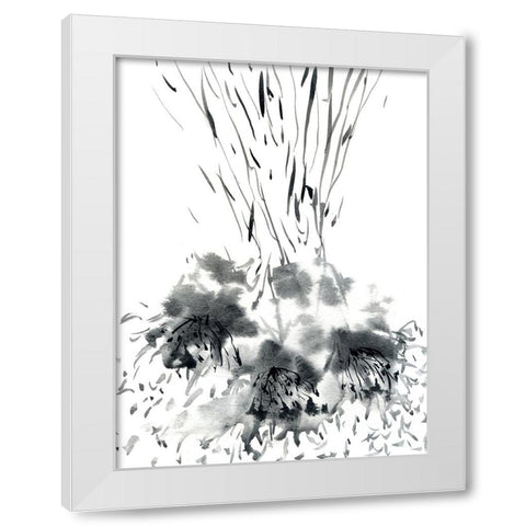 Jauntily White Modern Wood Framed Art Print by Randy Noble Fine Art