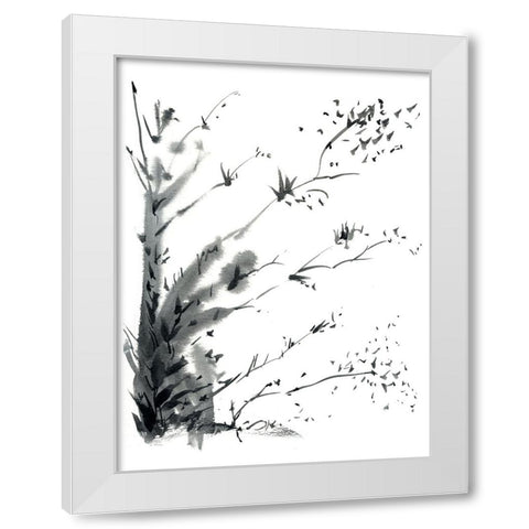 New Growth White Modern Wood Framed Art Print by Randy Noble Fine Art