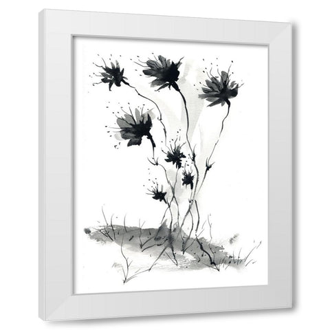 Spring Sprouts White Modern Wood Framed Art Print by Randy Noble Fine Art