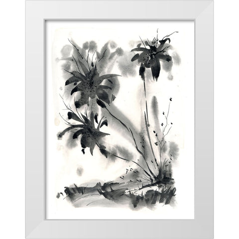 Tropics White Modern Wood Framed Art Print by Randy Noble Fine Art