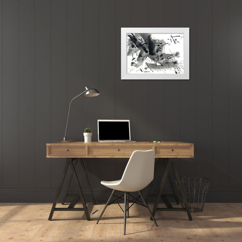 Charged White Modern Wood Framed Art Print by Randy Noble Fine Art