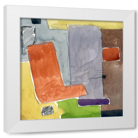 Color Purge White Modern Wood Framed Art Print by Randy Noble Fine Art