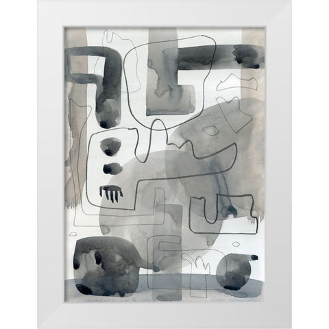 Majesty White Modern Wood Framed Art Print by Randy Noble Fine Art