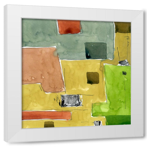 Phrases White Modern Wood Framed Art Print by Randy Noble Fine Art