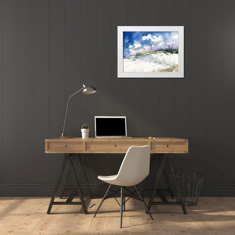 Cool Valley White Modern Wood Framed Art Print by Randy Noble Fine Art