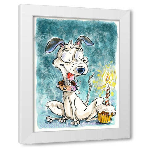 Celebrate White Modern Wood Framed Art Print by Randy Noble Fine Art