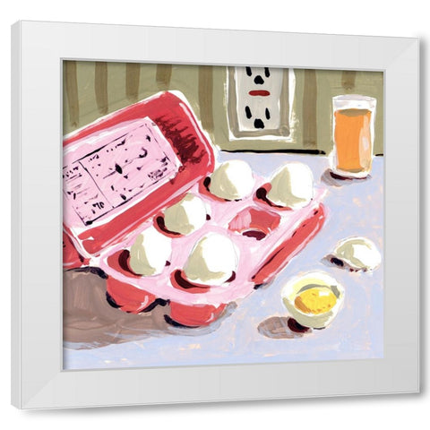 Morning White Modern Wood Framed Art Print by Randy Noble Fine Art