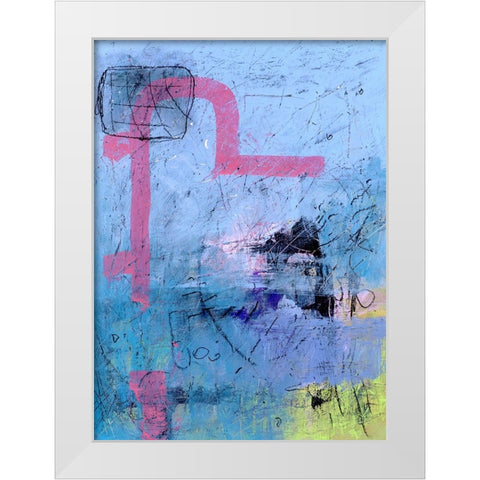 Content White Modern Wood Framed Art Print by Randy Noble Fine Art