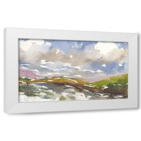 Forever Valley White Modern Wood Framed Art Print by Randy Noble Fine Art