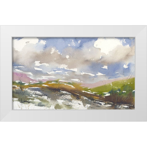Forever Valley White Modern Wood Framed Art Print by Randy Noble Fine Art