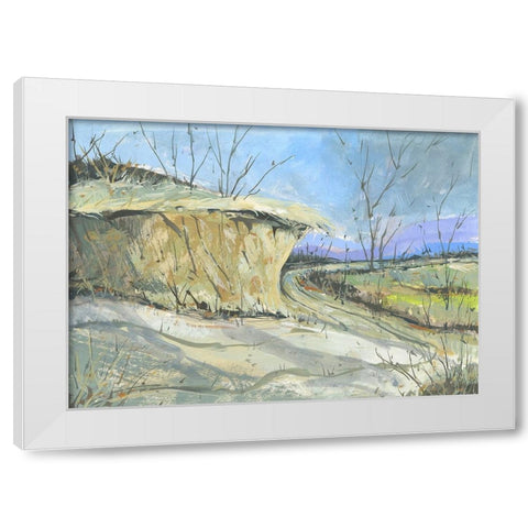 Road To Color White Modern Wood Framed Art Print by Randy Noble Fine Art
