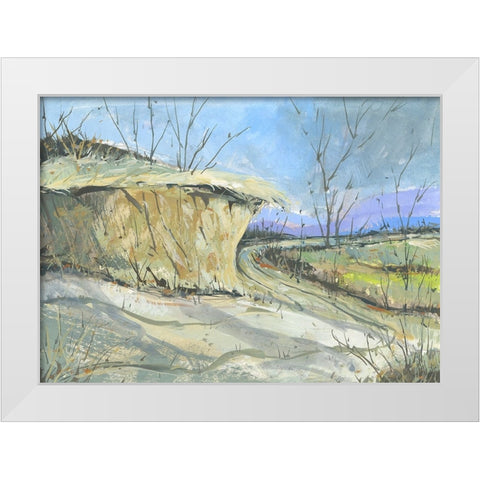 Road To Color White Modern Wood Framed Art Print by Randy Noble Fine Art