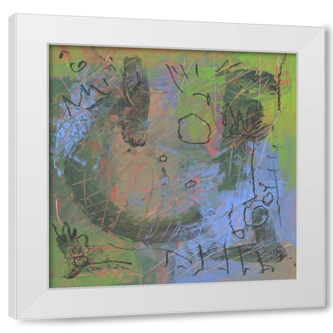 Agent Of Power White Modern Wood Framed Art Print by Randy Noble Fine Art