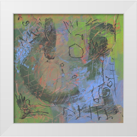 Agent Of Power White Modern Wood Framed Art Print by Randy Noble Fine Art