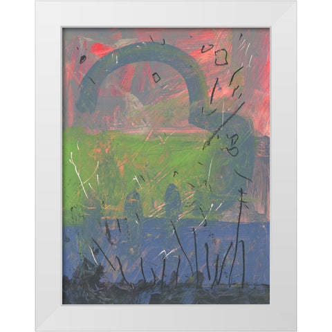 Autum Effect White Modern Wood Framed Art Print by Randy Noble Fine Art