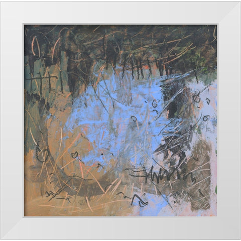 Covered Form White Modern Wood Framed Art Print by Randy Noble Fine Art