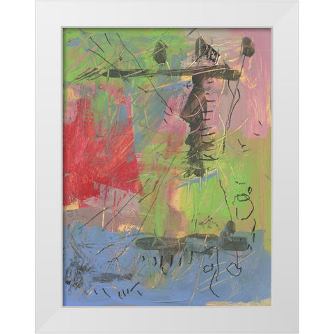 Rejoice White Modern Wood Framed Art Print by Randy Noble Fine Art