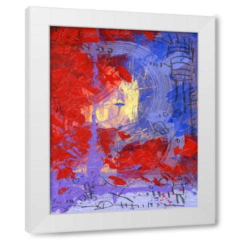 District White Modern Wood Framed Art Print by Randy Noble Fine Art