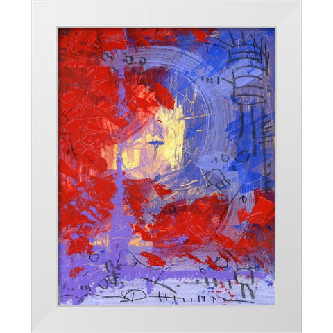 District White Modern Wood Framed Art Print by Randy Noble Fine Art