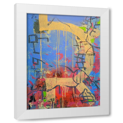 Progression White Modern Wood Framed Art Print by Randy Noble Fine Art