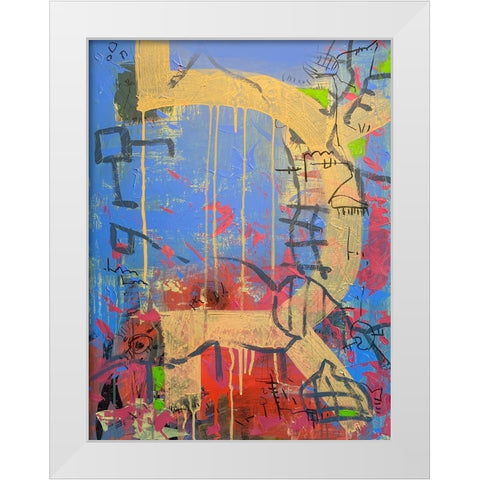 Progression White Modern Wood Framed Art Print by Randy Noble Fine Art